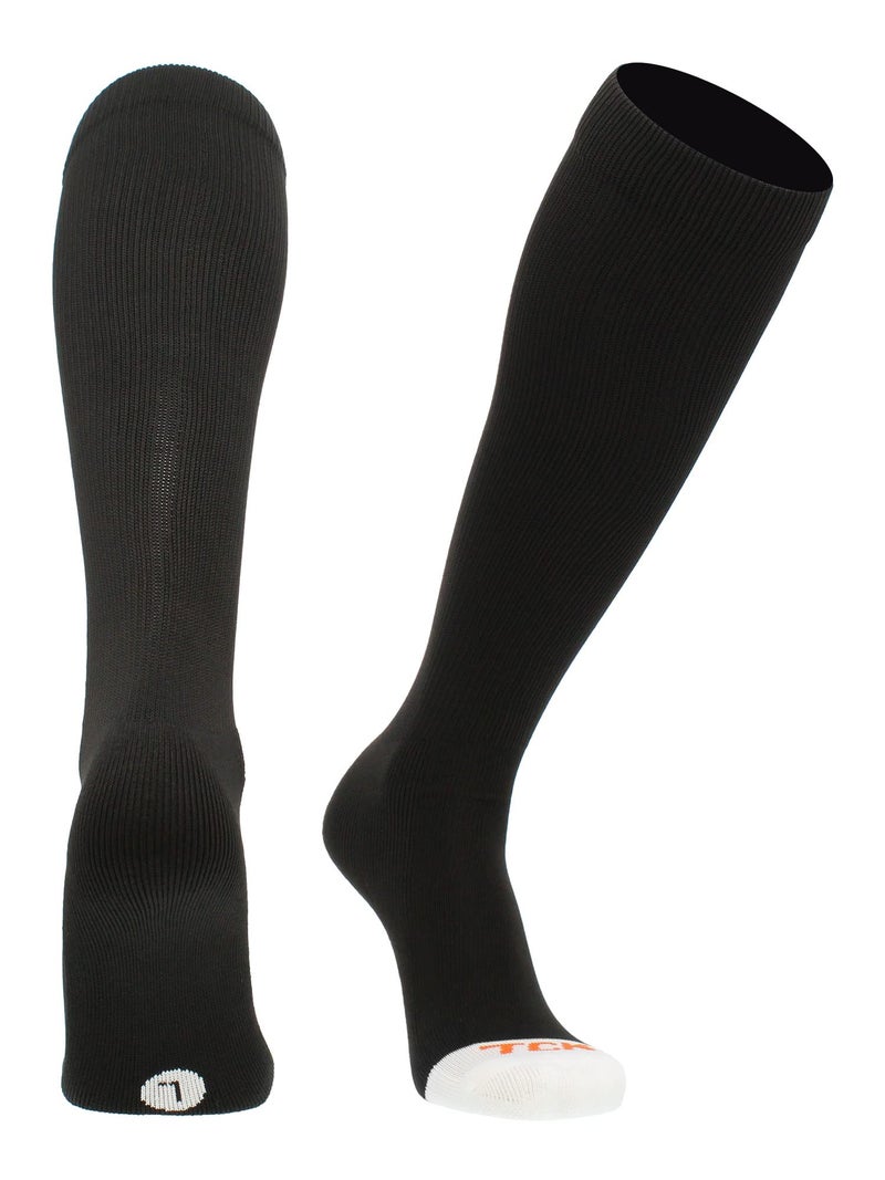 MadSportsStuff Pro Line Over the Calf Baseball Socks (Black, X-Large) - Image 1